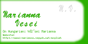 marianna vesei business card